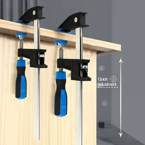 Miniatura 3 de Abrazaderas de barra para carpintería de 24 pulgadas, paquete de 2 abrazaderas de madera ajustables y se liberan rápidamente, profundidad