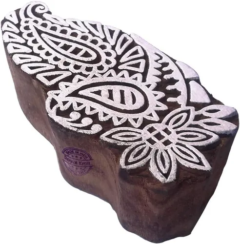 Miniatura 28 de Royal Kraft Sellos de madera DIY tela, textil, arcilla, cerámica, papel, bloques de impresión de henna THAtag012