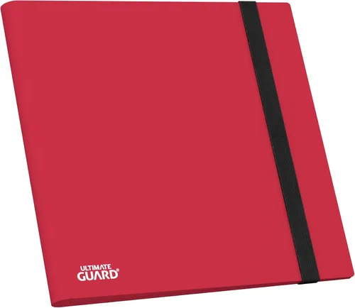 Ultimate Guard Flexxfolio | 12 bolsillos laterales para almacenamiento de tarjetas coleccionables de hasta 480 tarjetas, colección de tarjetas Rojo