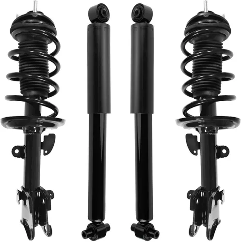 Miniatura 147 de Detroit Axle - Puntales y Amortiguadores para Chevy Traverse Buick Enclave GMC Acadia Saturn Outlook 2007-2012, 2 puntales delanteros con resorte