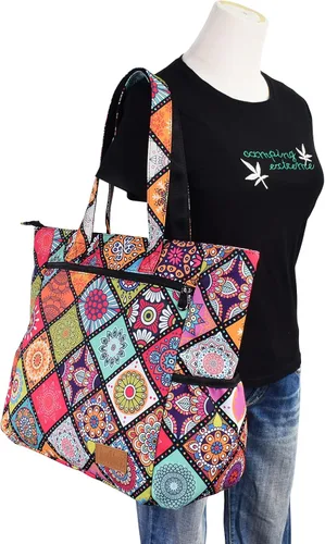 Miniatura 113 de CLOUDMUSIC Bolsa de hombro para enfermeras, profesores, trabajo, gimnasio, viajes, playa, mujeres, con gran capacidad, impermeable