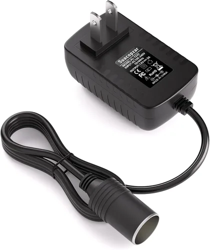 Miniatura 2 de Convertidor de CA a CC de 12 V 24 W, enchufe para encendedor de cigarrillos de automóvil, 100-240V a 12V 2A AC/DC adaptador de alimentación