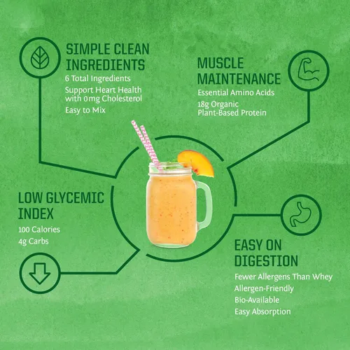 Miniatura 4 de Proteína de arroz integral en polvo con BCAA y aminoácidos, batido de proteína de arroz crudo libre de gluten, baja en carbohidratos, libre