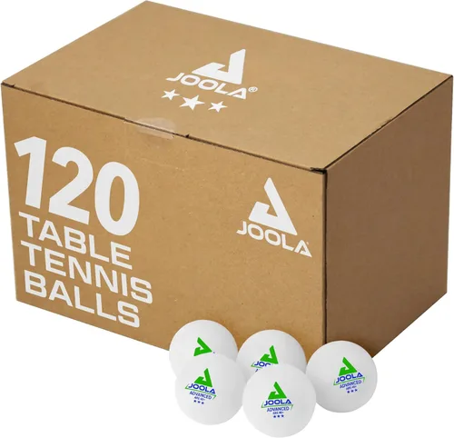 JOOLA Training 3 Star - Pelotas de tenis de mesa paquete de 12, 60 o 120 unidades – Pelotas de ping pong a granel reglamentarias de 1.58+ pulgadas