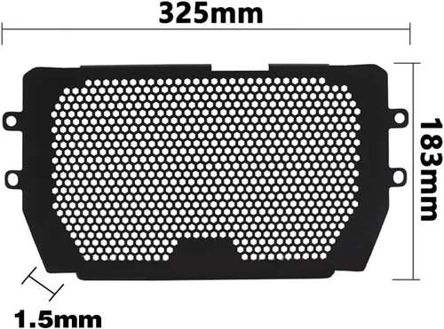 Miniatura 2 de Cubierta protectora de radiador de motocicleta, protector de rejilla de radiador, protector de parrilla de acero inoxidable, accesorios