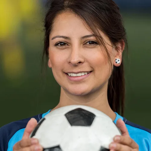Miniatura 4 de C-leen Aretes de béisbol, fútbol, voleibol, baloncesto, regalos para mujeres y niñas, hipoalergénicos chapados en plata, aretes de béisbol, fútbol