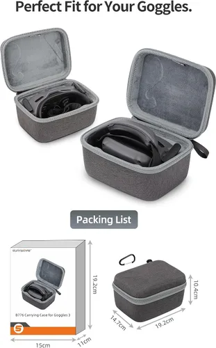 Miniatura 6 de Anbee Funda de transporte para gafas 3, funda rígida portátil compatible con DJI Avata 2 / Neo Drone Pro-View Combo - DJI Goggles 3/2