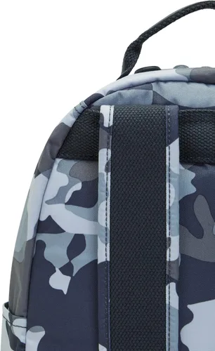 Miniatura 13 de Kipling Mochila pequeña Seoul para mujer, duradera, correas acolchadas para el hombro con funda para tableta, bolsa, Firma Emb, Mochila para tableta
