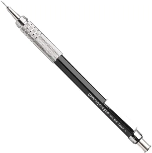 Miniatura 3 de Lápiz portaminas automático Pentel GraphGear 500, Marrón