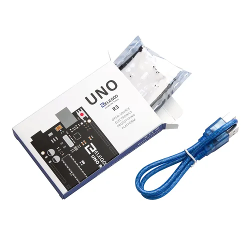 Miniatura 6 de ELEGOO Placa UNO R3 ATmega328P con cable USB (compatible con Arduino) para Arduino Compatible con proyectos IDE de Arduino, cumple con RoHS