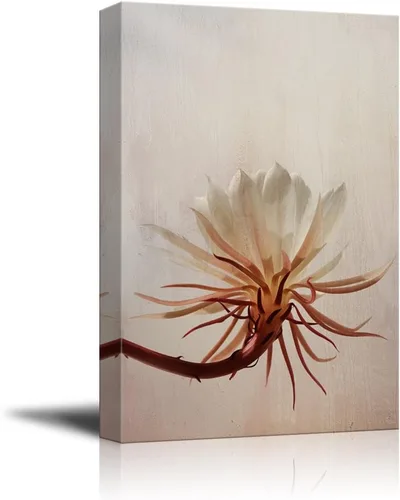 Miniatura 10 de wall26 Lienzo decorativo para pared, diseño de planta suculenta sobre fondo de estilo retro, arte moderno para el hogar, listo para colgar, 12.0 x