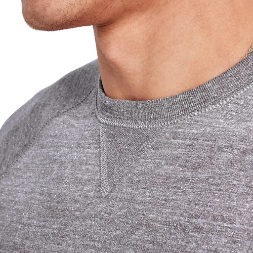 Miniatura 5 de Hanes Originals Sudadera de rizo francés para hombre, Sudadera de mezcla tricolor con cuello redondo para hombre