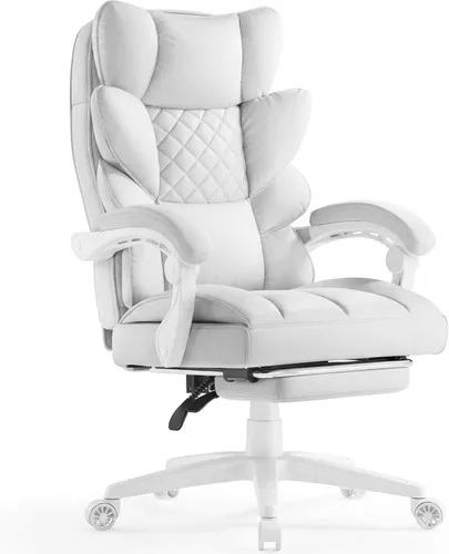 Miniatura 11 de Dowinx Silla de oficina grande y alta con cojín de resorte de bolsillo, sillas de juegos de computadora de respaldo alto con reposabrazos