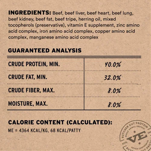 Miniatura 3 de Vital Essentials Alimento Crudo Liofilizado para Perros, Mini Medallones de Res, 14 oz