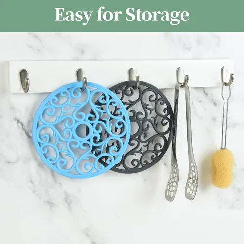 Miniatura 3 de Salvamanteles para platos calientes, salvamanteles de silicona para cocina, salvamanteles de silicona para ollas y sartenes calientes, soporte