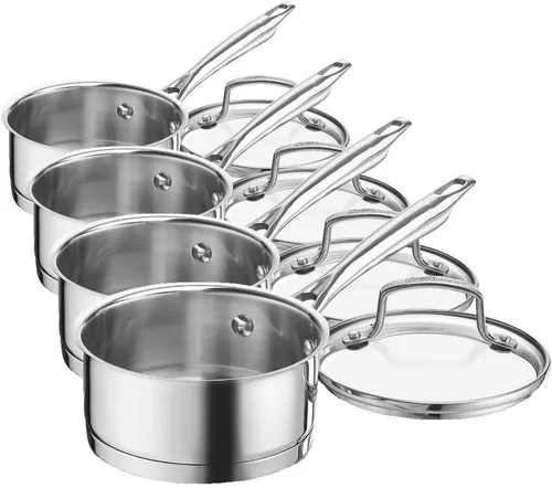 Miniatura 2 de Cuisinart 8919-14 Professional Series Cacerola de 1 Cuarto con Tapa, Acero Inoxidable, Acabado Espejo