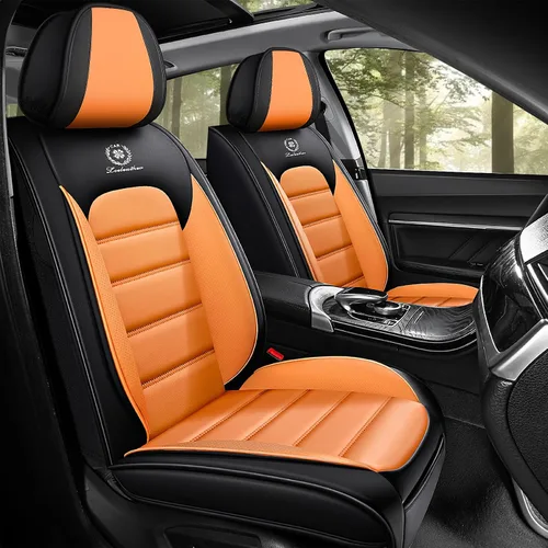 Miniatura 9 de Fundas de asiento de cuero para Nissan Murano 2003-2026, Protectores de asiento compatibles con airbag, Fundas de asiento automotrices impermeables