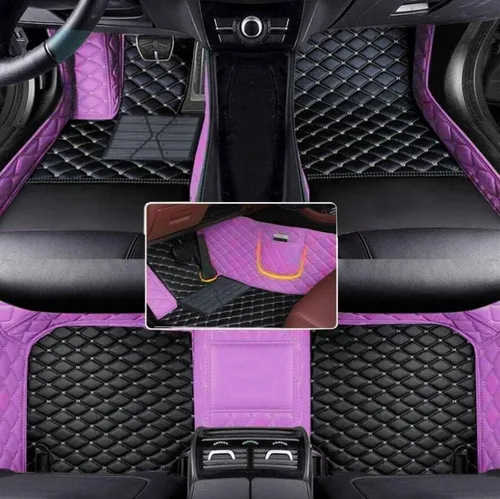 Miniatura 16 de Alfombrillas de cuero completas a medida para auto - Mejora el interior de tu vehículo con forros de piso específicos para vehículos - Perfectas