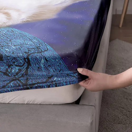 Miniatura 2 de AILONEN Sábana Bajera de Gatos, Sábanas de Cama con Temática de Gatos para Niñas y Niños, Juego de Sábanas Twin XL de Gatos para Adolescentes