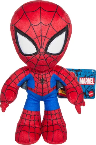Miniatura 9 de Figura de personaje de peluche de Marvel, muñeca suave de superhéroe Black Panther de 8 pulgadas en telas divertidas al tacto, regalo coleccionable