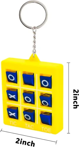 Miniatura 2 de Paquete de 24 llaveros Tic-Tac-Toe para juego de Tic-Tac-Toe, mini portátil de bolsillo para juegos de mesa de bolsillo Tic Tac Toe llavero