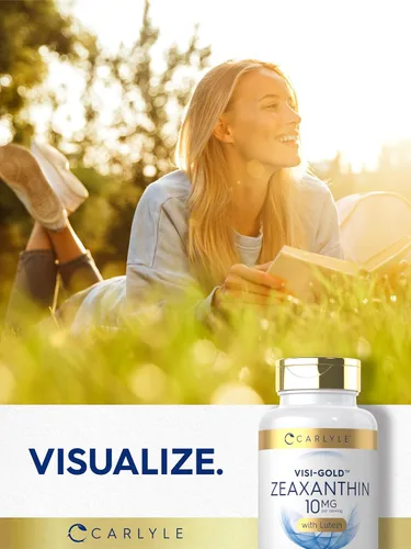 Miniatura 7 de Carlyle Zeaxantina 10 mg 120 cápsulas blandas Apoyo para la salud ocular con luteína Suplemento sin OMG, sin gluten