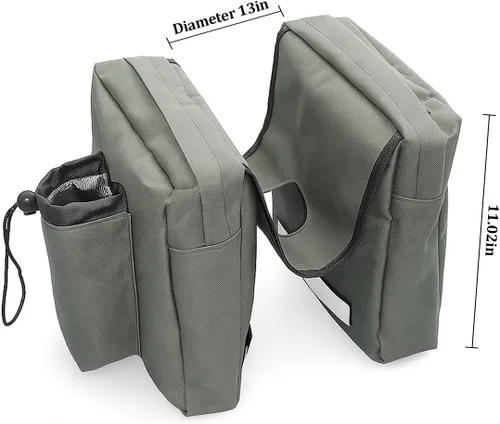 Miniatura 2 de BELOMI Bolsa superior para tanque de ATV, alforja de motocicleta, bolsa de almacenamiento para motonieves, bolsillo de carga impermeable UTV