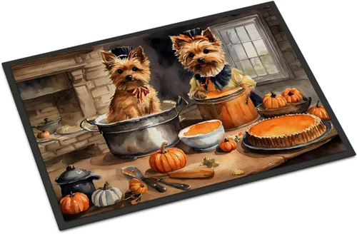 Miniatura 28 de Caroline's Treasures DAC1720MAT Affenpinscher - Tapete de otoño para cocina, con calabazas, 18 x 27 pulgadas, tapete para puerta delantera