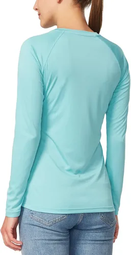 Miniatura 2 de BALEAF Camisas de manga larga para mujer, protección solar UPF50+, secado rápido, senderismo, pesca