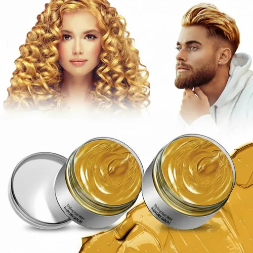 Miniatura 10 de Tinte temporal naranja para el cabello, cera temporal de color del cabello, tinte natural lavable para el cabello para mujeres y hombres, fiesta