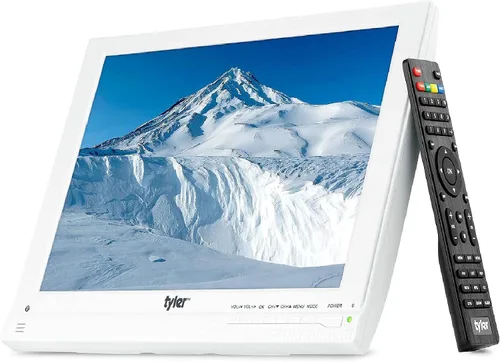 Miniatura 9 de Tyler Monitor LCD portátil de TV de 13.3 pulgadas, funciona con batería de litio recargable de 1080P, 3 antenas, HDMI, SD, USB, RCA, radio FM