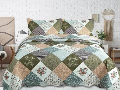 Miniatura 42 de Marina Decoration Juego de colcha de verano de 2 piezas con estampado de Pinsonic en relieve, ultra suave, con 1 funda acolchada, patrón de mandala