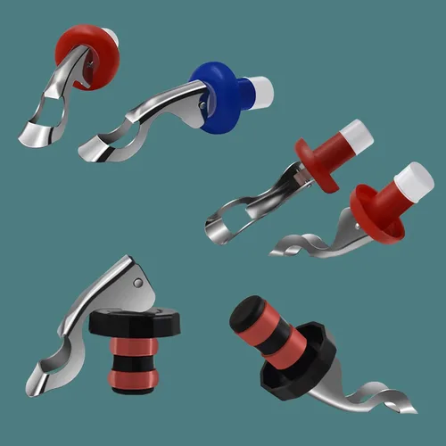 Miniatura 8 de Paquete de 5 tapones para botellas de vino para botellas de vidrio, tapones de botella de soda y Coca-Cola para champán, bebidas carbonatadas
