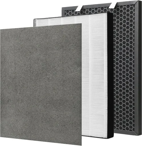 Filtro HEPA de repuesto de alta eficiencia 2678 + filtro de carbono activado 2677 para Bissell Air220 Air320, 1 prefiltro HEPA verdadero y 1 filtro