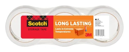 Cinta de embalar de almacenamiento y movimiento de larga duración Scotch 3