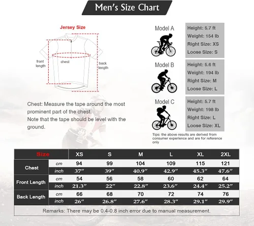 Miniatura 6 de CATENA Camiseta de ciclismo para hombre, manga corta, para correr, absorbe la humedad, camiseta deportiva para entrenamiento