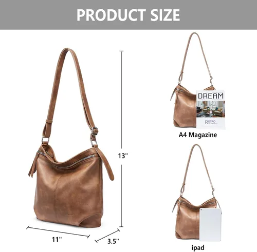Miniatura 5 de WESTBRONCO Bolsos de mano para mujer, bolsos cruzados, bolso de hombro suave con correa ajustable