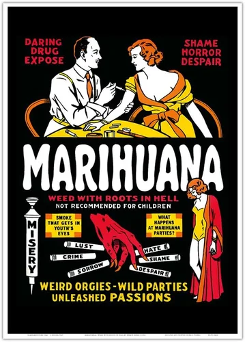 Miniatura 11 de Marihuana - Weed with Roots in Hell - Orgías extrañas - Fiestas salvajes - Pasiones desatadas - Póster de película vintage por Dwain Esper c.1936