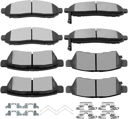 Miniatura 13 de SCITOO - Juego de pastillas de freno de cerámica, 8 pastillas de freno para Honda CR-V 2002-2004, 2003-2011 para Honda Element
