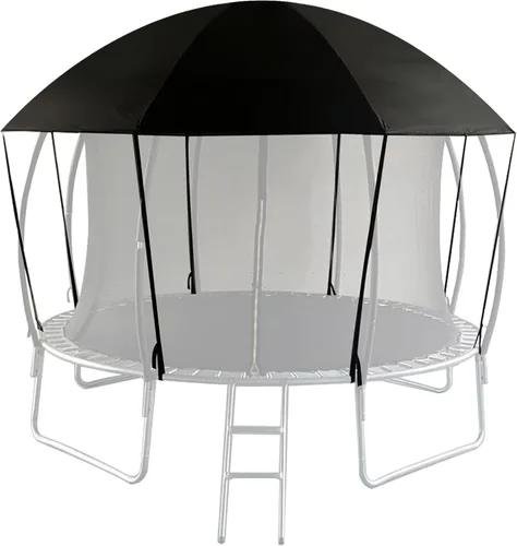 Cubierta de toldo para cama elástica de 10, 12, 14, 15, 16 pies, para camas elásticas de patio, tela impermeable 600D resistente con costuras