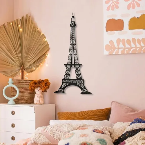 Miniatura 7 de DEKADRON Decoración de pared de metal de la Torre Eiffel de París, silueta de pared 3D, decoración de pared de metal, decoración de pared