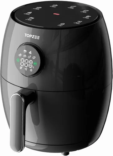 Miniatura 9 de TOPZEE Freidora de aire grande de 8 cuartos de galón, freidora de aire de doble cesta con ventanas de fácil visión, precalentar, freír con aire
