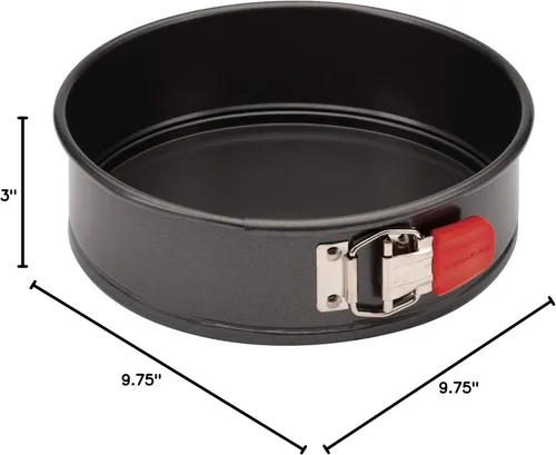 Miniatura 8 de Rachael Ray 47964 Oven Lovin' Utensilios de repostería antiadherentes Molde desmontable para hornear con agarres / Molde desmontable antiadherente
