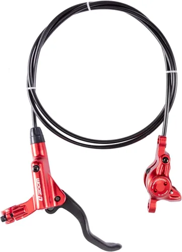 Miniatura 10 de BUCKLOS Juego de frenos de disco hidráulicos MTB, bicicleta de montaña, delantera izquierda, 31.496 in, derecha, trasera, 57.087 in, palanca