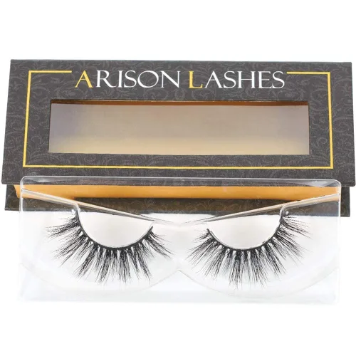 Miniatura 10 de Pestañas de visón Arison, pestañas de visón 3D, pestañas postizas, aspecto natural, largas y suaves y esponjosas, tiras reutilizables hechas a mano