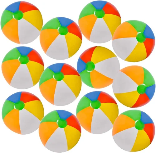 Miniatura 6 de Rhode Island Novelty Bght Bola de playa de panel multicolor - 16 pulgadas (desinflado)