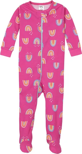 Miniatura 4 de Gerber Pijama con pies para bebé niña, paquete de 4
