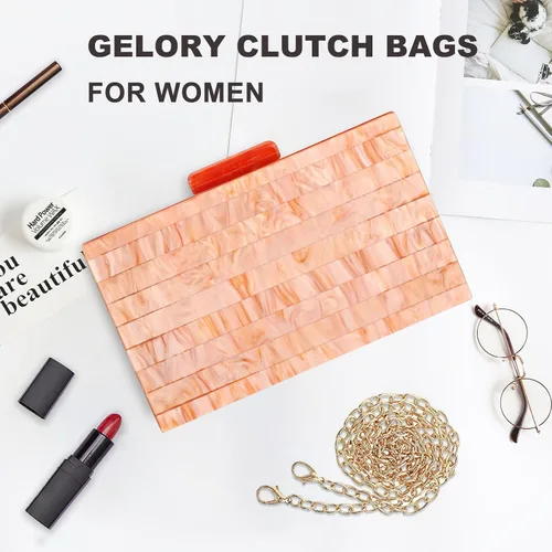 Miniatura 4 de Acrylic Clutch Bag Women'S Evening Handbag Plexiglas Box Crossbody Bag