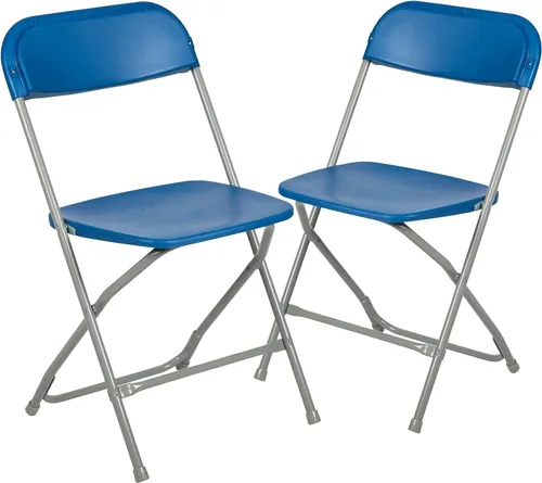 Miniatura 50 de Flash Furniture Hercules Series Silla plegable de plástico, color rojo, paquete de 6, capacidad de peso de 650 libras, cómoda silla para eventos