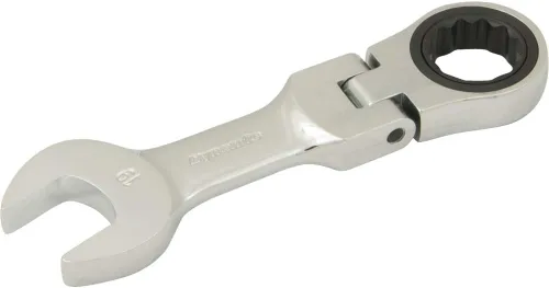 Dynamic Tools D076319 Llave de trinquete de cabeza flexible rechoncha, 0.748 in